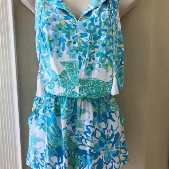 🌴SALE! Lilly Pulitzer - Tybee Romper - M 🌴 - Picture 5 of 6